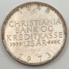 Medalje 925 sølv: Christiania Bank og kreditkasse 1973  thumbnail
