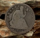 U.S.A: 1/2 Dollar 1854 med PILER thumbnail