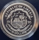 Liberia: 10 dollars 1995 thumbnail