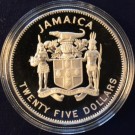 Jamaica: 25 dollar 1995 FN thumbnail