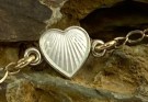Armbånd med hjerte som igjen er med emalje i 925 sølv av OPRO thumbnail
