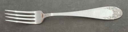 Hamret rose: Spisegaffel 18,3 cm
