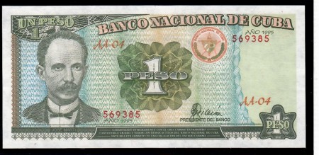 Cuba: 1 Peso 1995-(189)