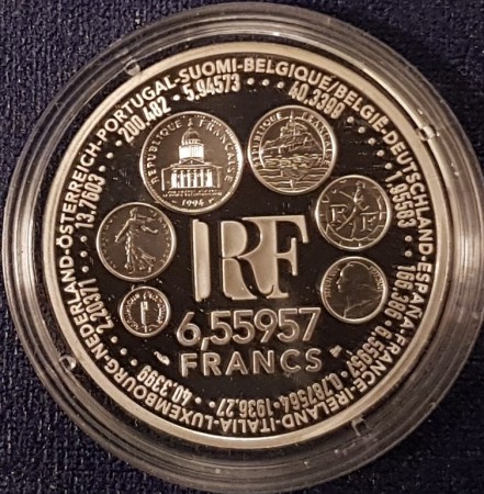 Frankrike: 6,55957 francs 1999 