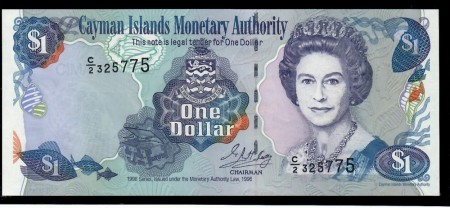 Cayman-Øyene: 1 Dollar 1996(184)
