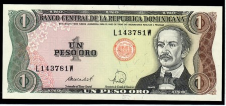 Dominikanske Republikk: 1 Peso Oro 1984-(182)