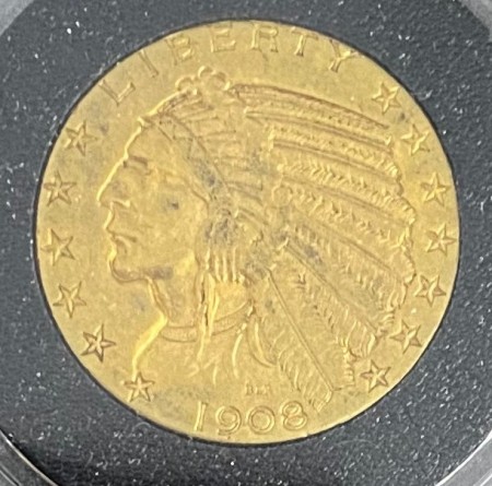 USA: 5 dollar 1908 kv. 1 Indian Head