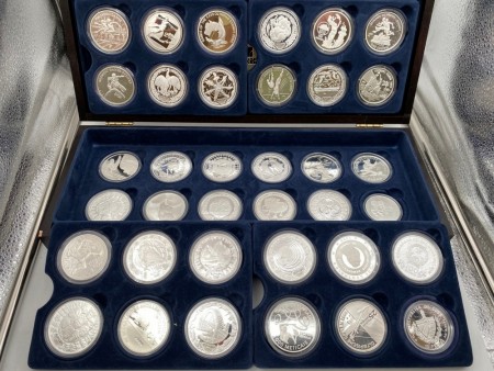 Sydney 2000 - komplett sett med 36 sølvmynter