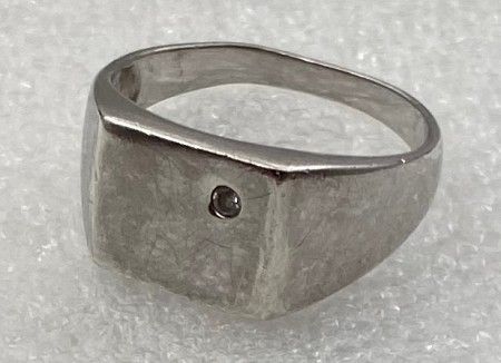 925 sølv ring med sten.(18)