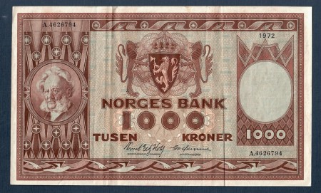 1000 kr 1972 A.4626794 kv. 1
