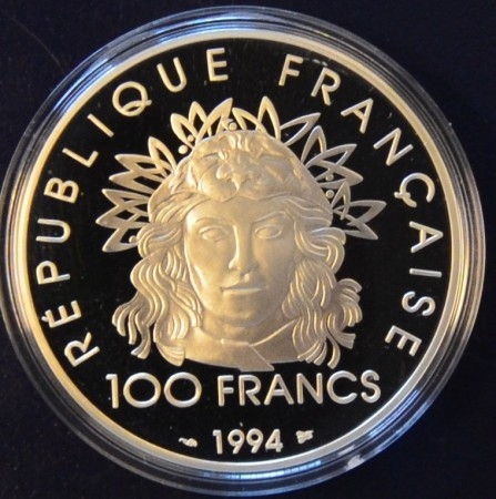 Frankrike: 100 francs 1994 - Spyd