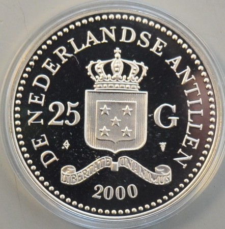 Nederlandske Ant: 25 gylden 2000