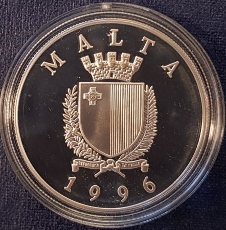 Malta: 5 Liri 1996 - Vannpolo