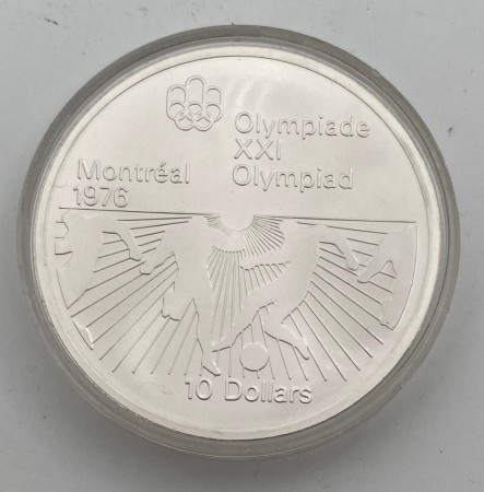 Canada 10 dollar OL i Montrèal 1976 - Fotball