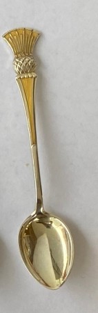 Mokkaskje 925 sølv med gul emalje 9,5 cm