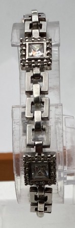 925 sølv armbånd med stener.
