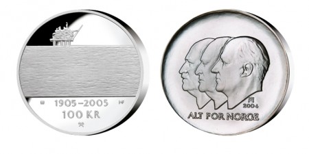 100 kr 2004 - Olje ligger i orginalt etui med info.
