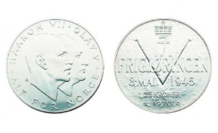 Norge: 25 kr 1970