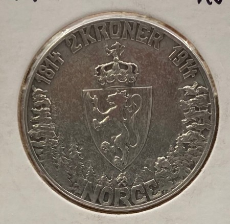 2 kr 1914 Mor Norge kv. 1
