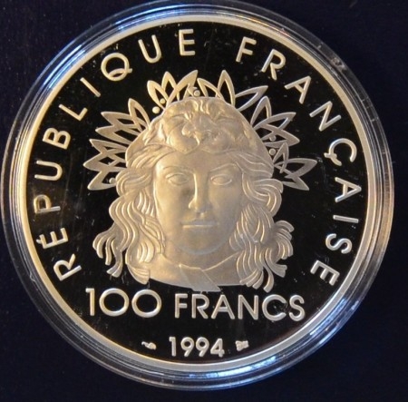 Frankrike: 100 francs 1994 - Diskos