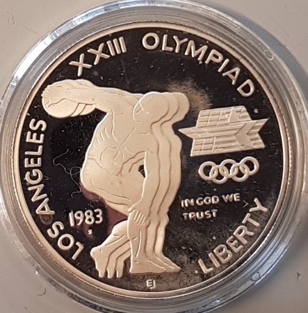 1 dollar 1983: Los Angeles Olympiad