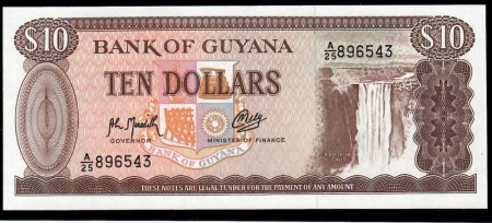 Guyana: 10 Dollar 1996-(186)