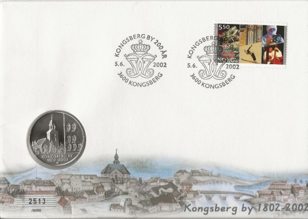 Myntbrev nr 59. Kongsberg 200 år.